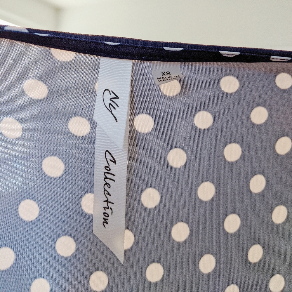 New York Collection Polkadot stretch dress - Picture 4 of 6